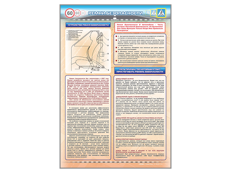 Стенд "Ремни безопасности"
