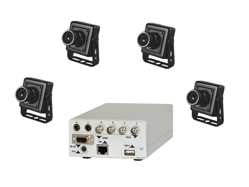 Аппаратно-программный комплекс аудио- и видеорегистрации "Взгляд-01/М" c системой термоконтроля (4 видеокамеры, жесткий диск)