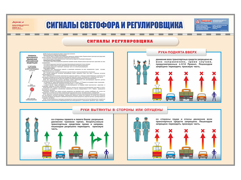 Сигналы регулировщика: запоминаем с помощью стишка