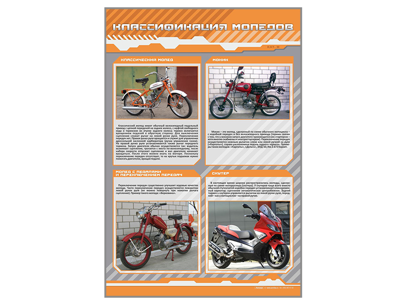 Стенд "Классификация мопедов"