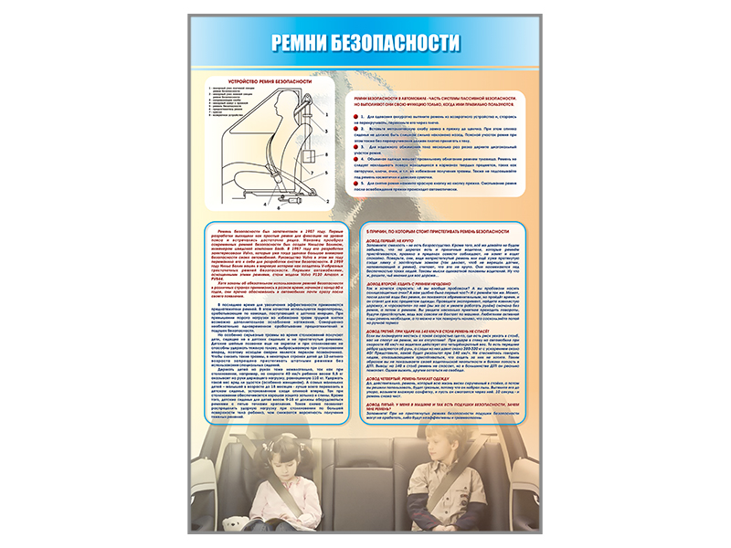 Стенд "Ремни безопасности"