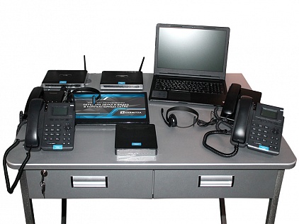 Комплект учебно-лабораторного оборудования "Передача звука и видео в компьютерных сетях"с рабочим местом преподавателя и ученика